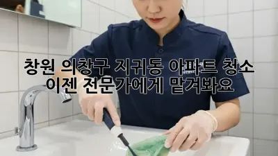 창원 의창구 지귀동 아파트 청소, 이젠 전문가에게 맡겨봐요!